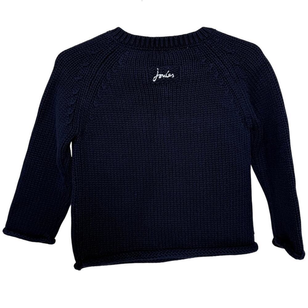 Joules Kids Sweater 9-12 Months Navy White Star Knit Long Sleeve Sweater NWT - Picture 2 of 3